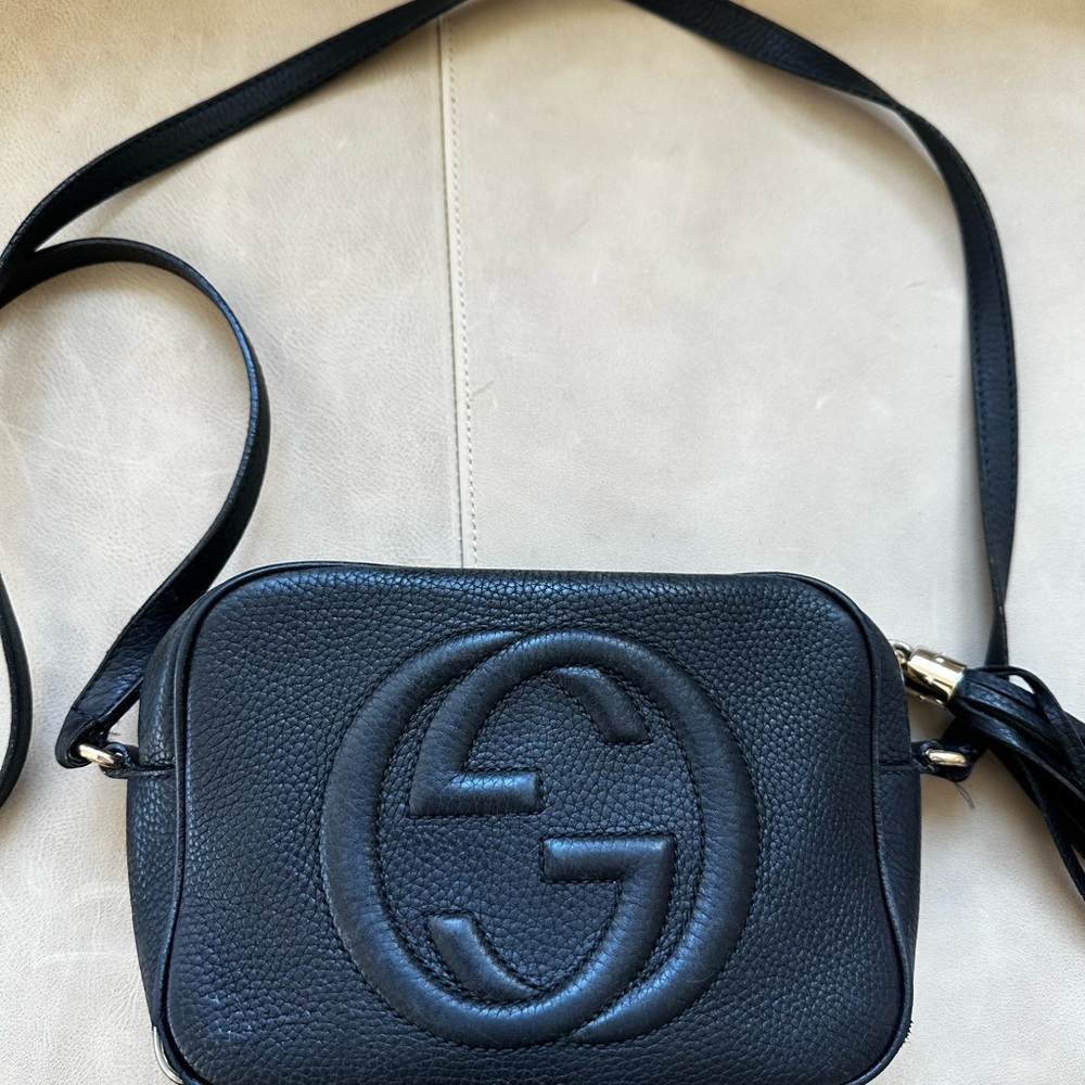 Black Gucci Soho Disco Crossbody Bag